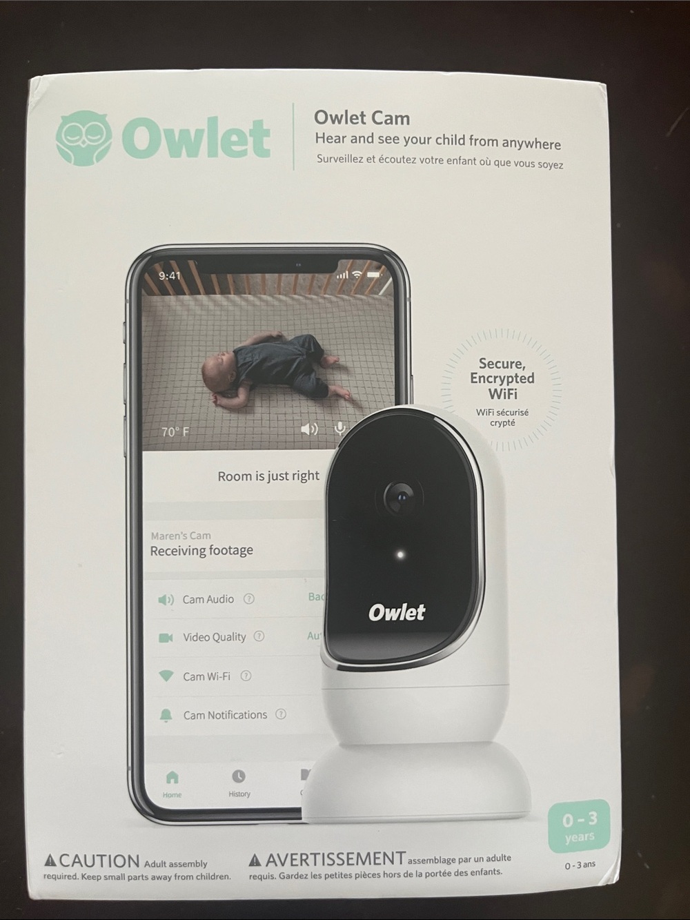 Owlet Cam Baby Monitor - White